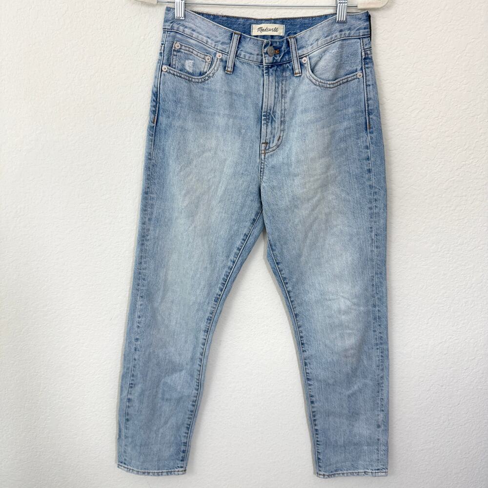 Madewell Womens The Perfect Vintage Jean Sz 27 Cotton C2819 High Rise Light Blue